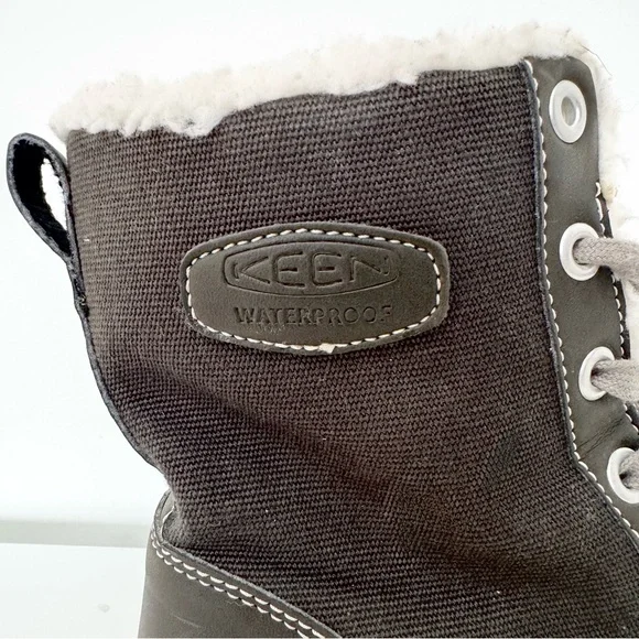 Keen Women’s Elsa Lace Up Waterproof Boots Olive Green Size 6 - Picture 2 of 11